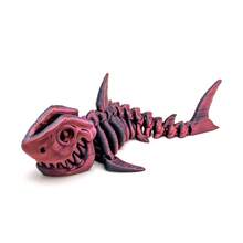 Skeleton Shark - 3D Printed Model, Fish Bone Segmented Joint Movable, Desktop Decoration Stress Relief Ornament, Creative Children's Birthday Gift, Decompression Toy - Multicolor - View 8