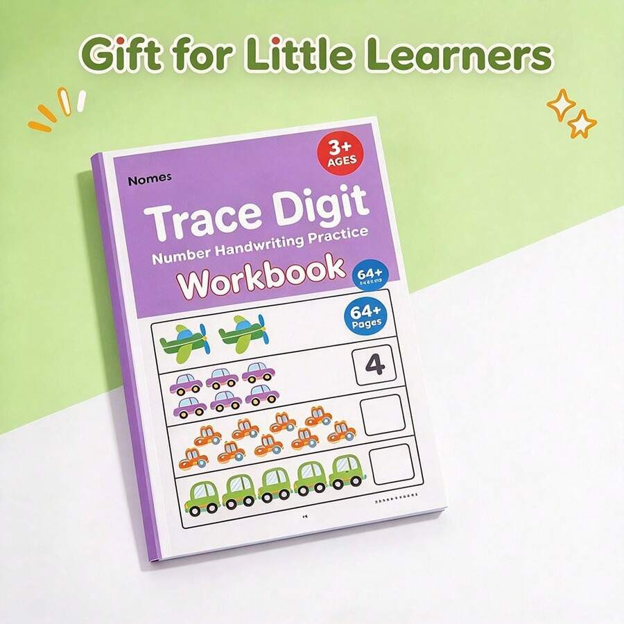 1 Kids Preschool Math Activity Workbooks, Number Writing & Counting ...