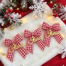10/20pcs Silver/Gold Mirror Acrylic Christmas Party Tags With Ribbon, Place Cards Christmas Souvenir Tags Personalized Christmas Party Guest, Unique Gift, Only Ribbon And Acrylic Customized Name Tags - Multicolor 1 - View 9