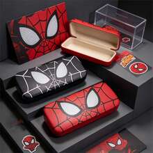 1pc Spider Web Pattern Glasses Case, Hard Shell Glasses Storage Box, Ideal Gift For Daily Carrying, Travel Shock-Absorbing Lens Protectors, Birthdays, Halloween, And Christmas Gifts. - Multi-color - View 2