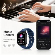 Unisex Sports Smart Watch, Wireless Calling And Message Notification, Pedometer, Calorie, Distance Tracking, Multiple Sports Modes, Music Control, Remote Camera, Alarm Reminder, 180mAh Battery, USB Charging Multifunctional Smartwatch, Compatible With Smartphones, Holiday Gift - View 8