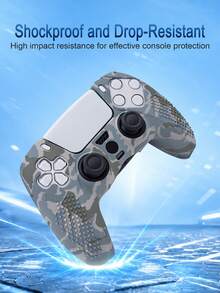 Compatible With PlayStation 5, Water Transfer Printing Design Protective Case, Anti-Slip, Anti-Sweat, Anti-Dust, Anti-Scratch, Better Grip, Enhanced Gaming Experience, Valentine's Day Confession/All-Season Romantic Gift - View 5