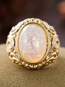 1pc Vintage Ring Women's Wedding Engagement Party Jewelry Valentine's Day Gift - 1# - View 5