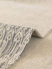 1PC Boho Striped Woven Sofa Cushion, Non Slip Textured Couch Protector Mat, Pet Friendly Washable Sofa Slipcover For Living Room Home Decor - Grey - View 9