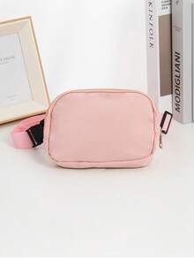 1pc Compact Portable Solid Color Waist Bag, Chest Bag, Adjustable Shoulder Strap, Multi-Color Options, Outdoor Sports Travel Crossbody Waist Bag, Suitable For Daily Commute, School, Travel, Christmas Gift - Multicolor - View 8
