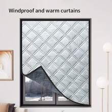 Double-Sided Self-Adhesive Window Curtain, Windproof And Cold-Proof, Thermal Insulation, Winter Draft Blocker, Bedroom Window Cold-Proof Insulation Film - A - View 6