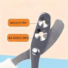 Pet Nail Clippers For Cats & Small Dogs, Dual Round Hole Nail Trimmer, Stainless Steel Sharp Blade Non-Slip Grip Pet Claw Cutting Scissors, Beginner Friendly Pet Grooming Tool - View 5