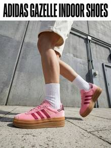 Adidas أحذية رياضية جريئة للأطفال جازيل JR5964 - روز أحمر - مشاهدة 6