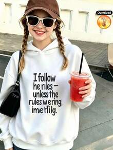 Girls' Hooded Sweatshirts, Fall/Winter Cotton Tops, Knitwear, Girls' Sweatshirts - White - View 1