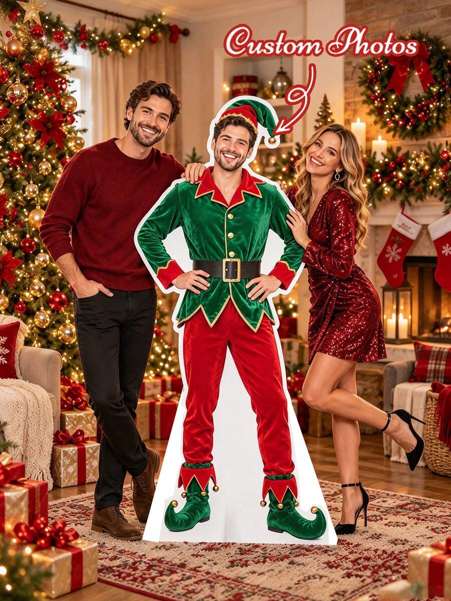 Custom Life-Size Cardboard Standee Personalized High-Resolution Standee Upload Your Photo - Wedding, Graduation, Birthday, Halloween Party - Multicolor - View 1
