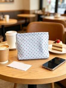 1pc Coquette Style, Rectangular Flat Pouch, Cosmetics & Small Personal Item Storage Bag, Makeup Pouch Toiletry Organizer, Perfect For Daily Use, Travel, Back To School, Birthday Holiday Gift For Women Girlsroom Decorchristmasautumn Home Decor - Multiple Colors and Styles - View 12