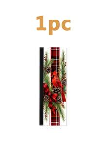 1/2Pcs Christmas Refrigerator Handle Covers, Cardinal, Berry, Black & Red Plaid Patterns, With Hook And Loop, Suitable For Refrigerator, Oven, Microwave, Dishwasher, Christmas Holiday Kitchen Decor - View 10