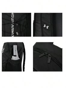 Under Armour Balo thể thao ngoài trời nhẹ unisex Hustle Sport 6.0, balo học sinh thể thao thời trang 6000397-001 - đen - Xem 3