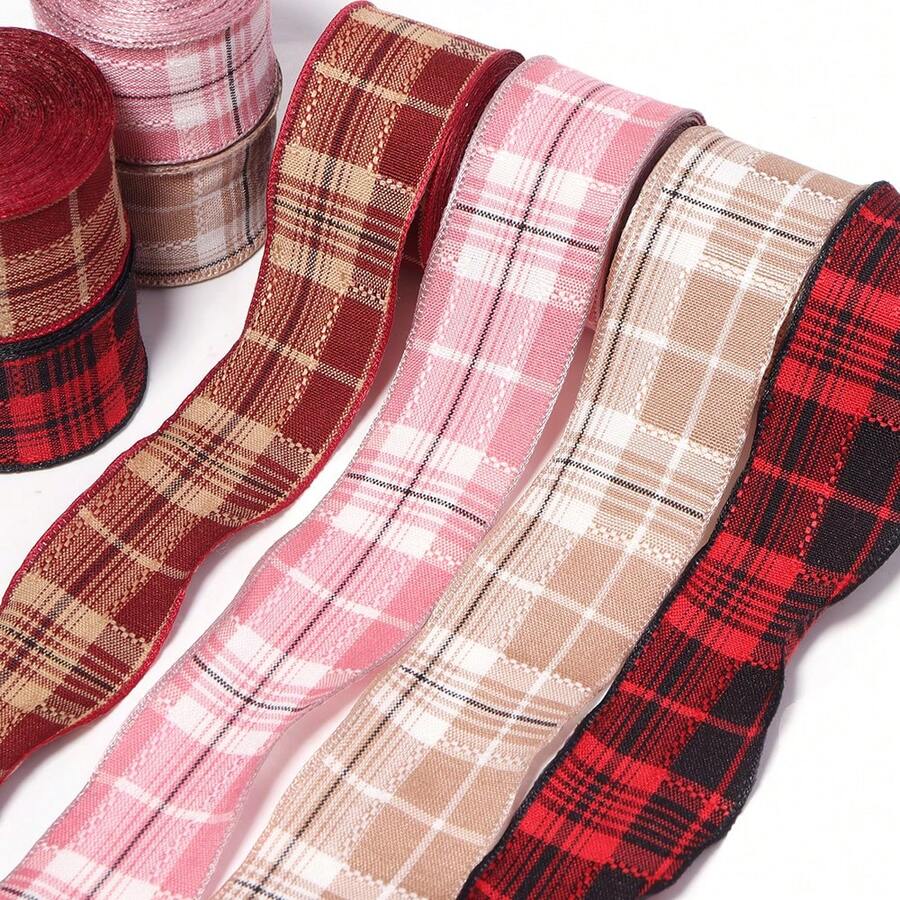 3 Yards/Roll 25mm Folded Edge Ribbon DIY Handmade Bow Hair Accessories Shoe Hat Decoration Polyester Webbing Gift Packaging Clothing Decoration Trim