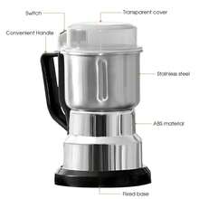 1 buah Penggiling Kopi Elektrik Mini, Pengoperasian Sekali Sentuh, Perlindungan Panas Berlebih, Penyimpanan Dapur yang Praktis, Cocok untuk Menggiling Kopi, Bumbu, Lada, dan Biji-bijian. Hanya Cocok untuk Menggiling Bahan Kering dan Lunak - Steker Inggris (220-240V) - View 9