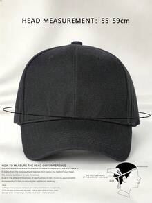 1pc Simple Vintage Baseball Cap Outdoor Fashion Baseball Hat - Multicolor - View 11
