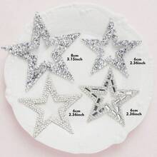 1/4/8pcs Hollow Star Rhinestone Appliques, Shiny Crystal Patches, Suitable For Clothing Repair, Jeans, Bags, Hats DIY, Peel And Stick - Multicolor - View 6