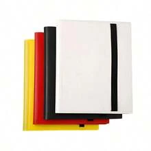 4-Pocket Trading Card Storage Album - Side-Loading Card Slots, Suitable For Baseball, Football, MTG, TCG, Sports And Game Cards - Standard Size Card Organizer Album, Suitable For Collectors - 360 Degree Card Protection - Red - View 7