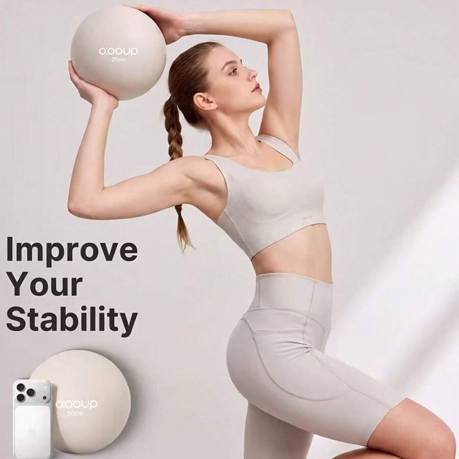 Thickened Explosion-Proof Durable Yoga Ball, Suitable For Beginners Pilates Ball, Strength Training, Body Shaping. Perfect Choice For Home Gym Yoga Pilates Training Balance Ball Office Back Support - A - View 1