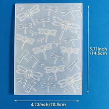 Carpeta de Relieve 2D, Plantilla de Relieve con Patrón Mixto de Mariposa, Flores y Libélula para Scrapbooking, Hacer Tarjetas, Álbum de Diario, Decoración de Manualidades de Papel DIY - 2D-1 - Ver 31