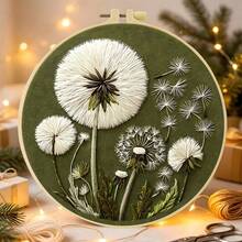 Embroidery Kit 15x15cm/5.9in Or 20x20cm/7.9in DIY Set With Flora And Fauna Pattern. For Adult Beginners. Includes Fabric, Instructions, Hoop, Needles & Threads. Great Gift For Friends/Family. Home Or Office Art Decor. - Flora Fauna - View 5