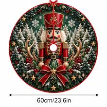 1pc Red Nutcracker Pattern Christmas Tree Skirt, Elegant Color Holiday Decor, 5 Sizes, Unisex Holiday Gift, Suitable For Home And Party Christmas Home Decoration - Red Nutcracker - View 14