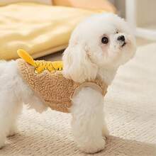 1pc Cute Pet Vest, Casual & Comfortable, Autumn/Winter Style For Cats & Dogs, 3D Dinosaur Tiger Leopard Panda Pattern Warm Vest, Suitable For Small To Medium Sized Pets - Multicolor - View 3