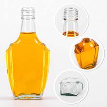 Superbutelki BONAPARTE 250ml Clear Decorative Glass Bottles With Screw Caps, Multiple Cap Colors & Multi-Piece Packs, Reusable Bottles For Syrups, Juices, Infusions, Oils, Gifts & DIY Projects - View 8