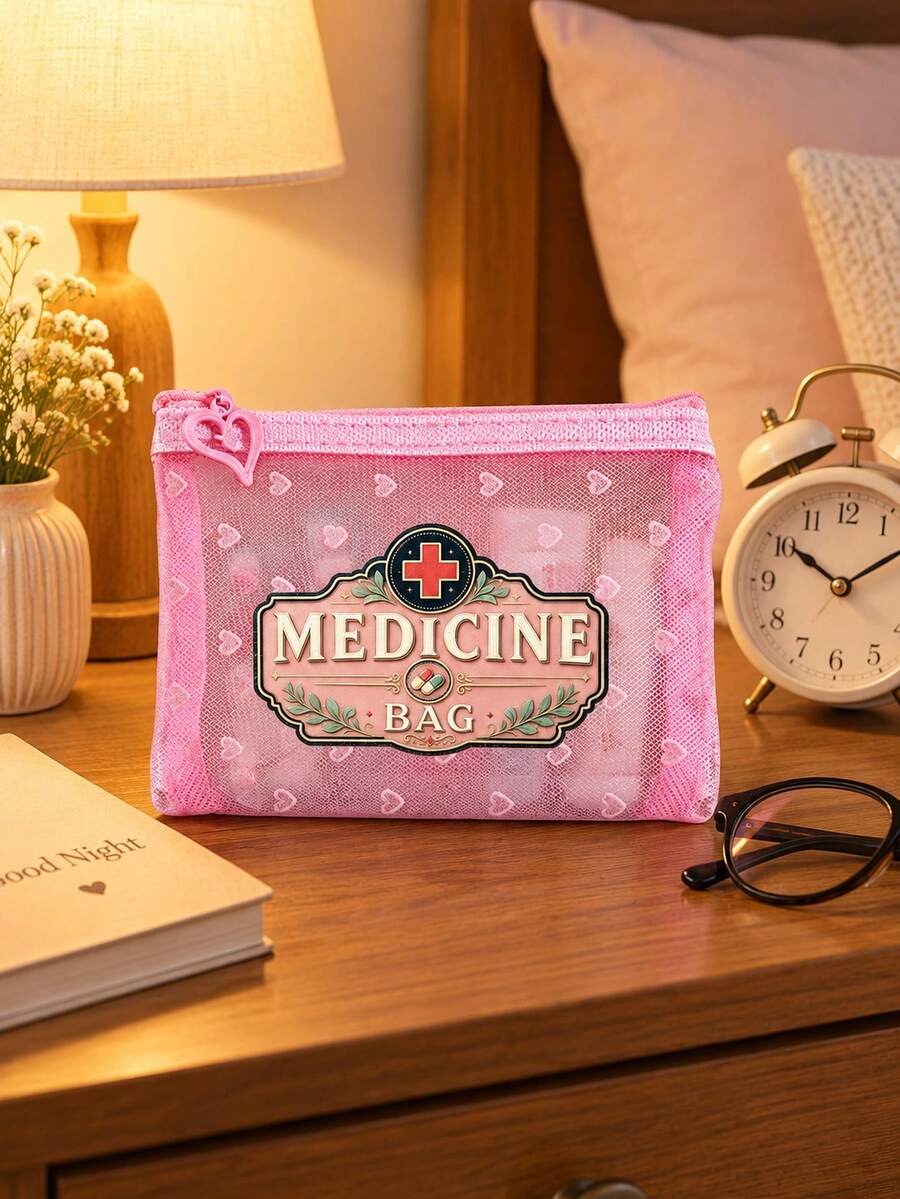 Mini Portable Mesh Medical Pouch With Medical Pattern, Compact First ...