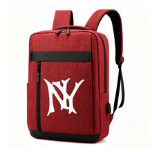 1pc 10*29*40cm Backpack With White "N Y" Letter Print, Business Backpack, Multi-Color Options, Girls Backpack, Suitable For Campus, Short Trips, Student Campus, Daily Commute And Work, Large Capacity Compartment Can Store Laptop And Various Learning Supplies, All Season Use - Backpack - View 9