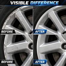 Silver Alloy Wheel Rim Touch-Up Repair Paste, Suitable For Minor Scratches, Scuffs And Curb Rash Marks Care, With Brush Easy To Apply Wheel Surface Care Paste, Suitable For Alloy Wheel Rims And Car Wheel Hubs Daily Maintenance - 40G - View 5