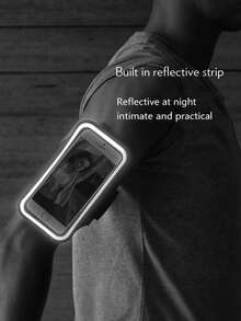 Sweatproof Running Phone Armband, Touch Screen Adjustable Elastic Holder With Key Slot & Earphone Hole, Unisex Lightweight Sport Pouch For Gym Cycling Hiking - Multicolor - View 5