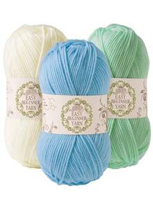 3pcs/150g Assorted Color Yarn Set, Christmas DIY Craft Creative Gift, Suitable For Crochet Hats, Clothes, Scarves, Blankets, Gloves And Small Craft Projects, As Well As Jewelry Making DIY Material Kit - Yarn Kit - View 11