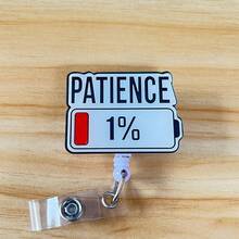 Retractable D-Card Holder Reel, Cute Cartoon Design, Nurse Hospital Badge Lanyard, Office Use, 1pc/2pcs - A - View 1
