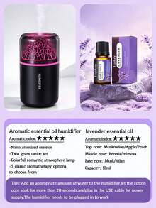 1pc 180ml Car Aromatherapy Humidifier Set, Volcano Air Humidifier With Colorful Gradient Ambient Light, USB Portable Power, Quiet Operation, Both A Humidifier And A Desktop Decoration With Colorful Lights. Car Mist Diffuser, Suitable For Car And Indoor Use, Ideal Gift, Compatible With All Car Models. - H05 - View 17