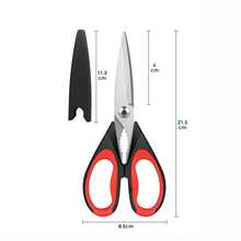 Multifunctional Household Scissors, Heavy Duty Stainless Steel Kitchen Shears With Blade Guard And Soft Grip Handle, Suitable For Poultry, Chicken, Fish, Herbs, Nuts, Home Cutting Scissors - Heavy-duty Scissors - View 11