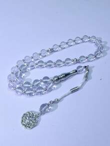 33pcs 10mm Muslim Men's Prayer Beads, High-Quality Glass Material, Middle East Best-Selling Unisex Prayer Beads - Multicolor - View 10