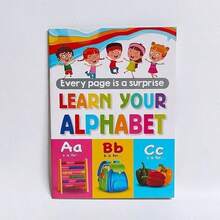 Kids Early Enlightenment Learning Book, Educational Cognition Toy For Basic Knowledge Learning, Learn Alphabet Letters Numbers Shapes Colors,Preschool Learning Book - Multicolor - View 6