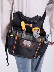 New Tool Bag, Multi-Function Tool Handbag, Can Be Carried By Hand Or Worn On Waist, Portable Multi-Function Quick-Attach, Wear-Resistant, Thickened Oxford Cloth, Reinforced, Suitable For Father, Mechanic, Carpenter, Electrician, Mechanic, Tool Bag Only - A - View 7