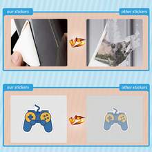 50PCS Game Controller Stickers Pack | Beautiful Pattern Stickers, Vintage Decorative Decals Bottles, Decorative Paper, Journaling, Laptop, Bumper, Skateboard, Scrapbook, Suitcase, Refrigerator, Plan Book, Keyboard, Car Sticker - one-size - View 5