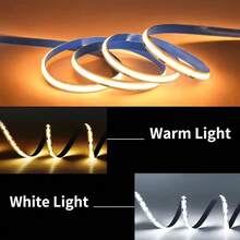 Acosh Neon Lampu Strip LED COB, Colokan USB dengan Sensor Gerakan, Lampu Penerangan Bawah Kabinet Perekat Tanpa Pengeboran untuk Dapur, Lemari, Meja, Cermin – Dekorasi Rumah Liburan Natal - Putih - View 4