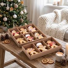 1 món mặt dây chuyền hình người bánh gừng cây thông Noel mới, mạ vàng, phong cách hoạt hình, trang trí trưng bày cửa sổ dịp lễ - Ngôi sao - Xem 2