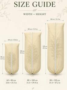 1pc Winter Plant Frost Protection Cover, Breathable Non-Woven Fabric Frost Protection Bag With Zipper And Adjustable Drawstring, 3 Sizes Available, Suitable For Outdoor Potted Plants And Shrubs In Garden, Patio And Balcony, Gardening Enthusiast Plant Care Accessory - Multiple Styles - View 8