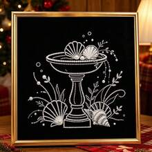 Pearl Painting Set, Undersea Shells, 7.8X7.8 Inches, Suitable For Adults And Beginners, Contains Pearl Beads, Holiday Wall Decoration, Home Decoration, With Inner Frame - Sets - View 5