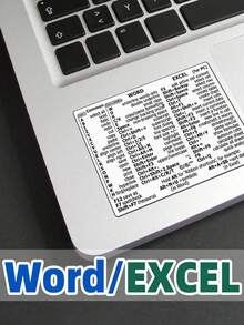 1pc/2pcs Laptop Windows/WORD Shortcut Key Stickers, Peel And Stick Without Cutting, Suitable For Daily Laptop Decoration - Keyboard Shortcut Stickers - View 1
