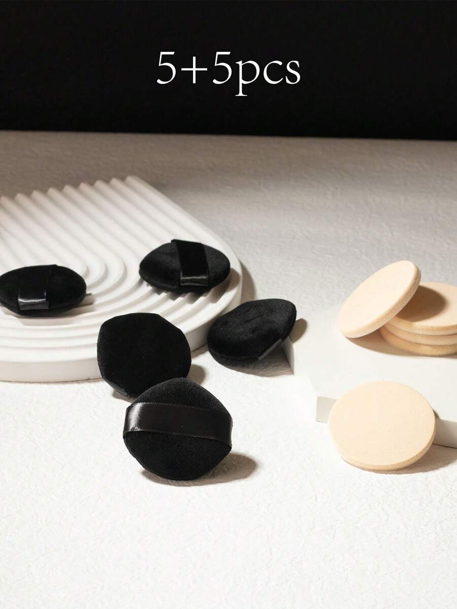 10pcs/20pcs Spons Makeup Serbaguna, Multi-Warna Bebas Lateks Dapat Digunakan Kembali Dapat Dicuci Lembut Aplikator Makeup Sempurna untuk Bedak, Cairan, Desain Makeup, Perlengkapan Perjalanan - MultiWarna - View 1