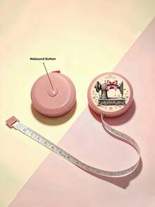 Retractable Soft Tape Measure, Dual-Sided Cm And Inch Scales, Multiple Styles To Choose From,Bow Sewing Machine Print Flexible Measuring Ruler For Sewing, Tailoring, Handmade, Measurement, Fitness Studios, Or Apparel Industry - Multicolor - View 9