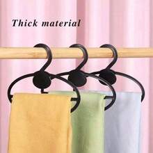 30/10/5pcs Oval Scarf Tie Rack, Round Hanger, Multi-Functional Clothing Display Rack, Space-Saving, Gender Reveal Party Supplies, Perfect Gift For Colleagues, Friends And Family, Back To School Essentials - Silver - View 2