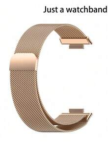 1pc Milanese Stainless Steel Magnetic Watch Band, Adjustable Replacement Strap Compatible With Xiaomi Band 8 Pro/9 Pro/10 Pro & Watch 4/5/6 - one-size - View 12
