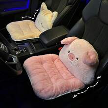 1pc Cute Pet One-Piece Car Seat Cushion, Fun Animal Shaped Seat And Backrest Integrated Pad, Comfortable Lumbar Support For Long Sitting, Car Interior Accessory For Women - A - View 6